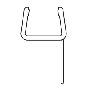 Provex Soft 1485SA00F afwateringsstrip 92cm, transparant, voor glasdikte 8mm