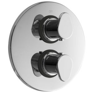 Pure Cinca CN5318 inbouwthermostaat met 3-uitgangen chroom