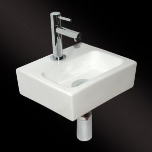 San4U 2505035 One Pack Mini Beta fonteinset wit keramiek/ chroom