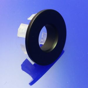 San4U 2501780 overlooprozet diameter 30mm messing mat zwart