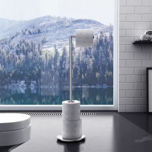 Smedbo Outline Lite FK636 toiletrolhouder met reserverolhouder gepolijst edelstaal
