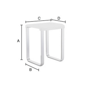 Smedbo Living Basic FK406 douchekruk wit met chroom