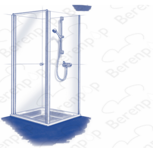 Koralle Supra Top S8L43544 ( L43544 ) ( 2537253 ) onderstrip voor draaideur (vanaf 05.2001)