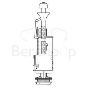 Sphinx S8H601110 uitstroommechanisme GB (Geberit Basic) *niet meer leverbaar*