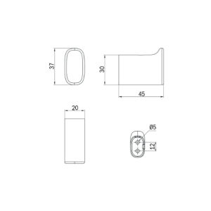 Inda Claire A7120CAC handdoekhaak geborsteld nikkel