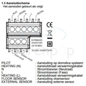 Magnum X-treme Control 825800 digitale klokthermostaat met vloersensor *niet meer leverbaar*