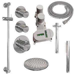 Brauer Carving 5-CE-113 thermostatische inbouw regendouche SET 17 chroom