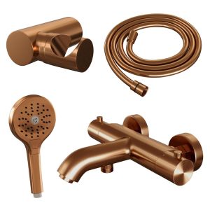 Brauer Edition 5-GK-041-4 opbouw baddouche thermostaatkraan SET 04 koper geborsteld PVD