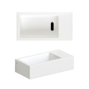 Clou Flush 3 CL0302031 keramiek fontein 36cm mat wit