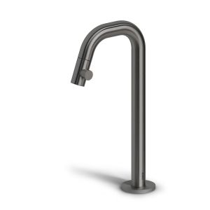 Clou Kaldur CL060500583R staande fonteinkraan met korte uitloop, hoge versie, brons geborsteld PVD