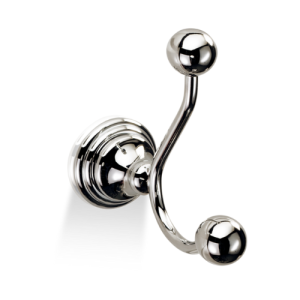 Decor Walther 0511030 CL HAK2 dubbele haak gepolijst nikkel