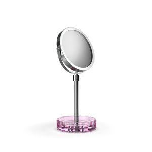 Decor Walther Crystal 0941761 KR KSA vergrootspiegel 1x en 5x pink crystal/ chroom