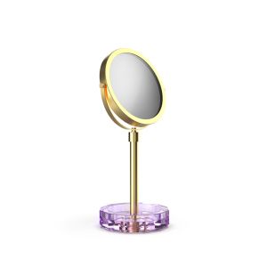 Decor Walther Crystal 0941980 KR KSA vergrootspiegel 1x en 5x violet crystal/ mat goud
