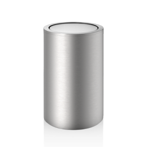 Decor Walther Mikado 0610776 DW 121 wasmand met deksel RVS geborsteld