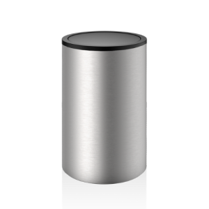 Decor Walther Mikado Tec 0610778  DW 121 wasmand met deksel RVS geborsteld/mat zwart