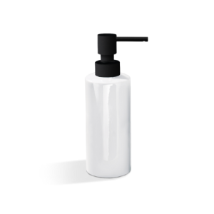 Decor Walther Porcelain 0820460 DW 480 zeepdispenser staand porselein wit/ mat zwart