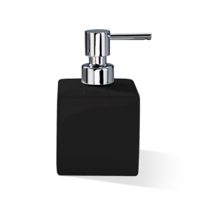 Decor Walther Porcelain 0843961 DW 525 zeepdispenser staand porselein zwart/ chroom