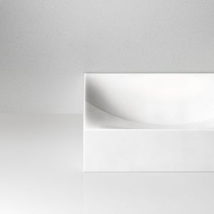 Clou Vale CL0313161R fontein 38x19cm met voorbewerkt kraangat rechts mat wit aluite