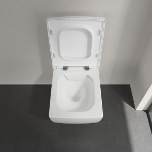 Villeroy en Boch Memento 2.0 8M24S1RW toiletzitting met deksel Stone White