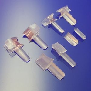 San4U ProfileDay DS111006 - SW1006 kwartrond helder doucheprofiel 3 flapjes 100cm - 6mm