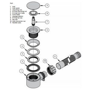Clou InBe IB0540305 vrijstaand bad 180x80 wit