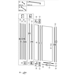 Huppe Design pure, 025162 set afdekkapjes