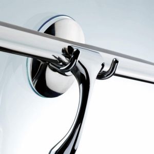 Decor Walther 0900800 WH 2 ophanghaak met zuignap chroom