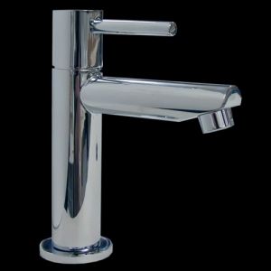 San4U 2516035 One Pack Step (links) fonteinset wit keramiek/ chroom