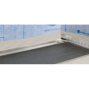 Blanke Aqua Deko 622284024125 afsluitprofiel voor boven goot 1250x24mm RVS verchroomd