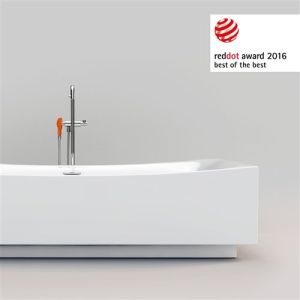 Clou Kaldur CL062500529 vrijstaande badkraan zonder handdouche chroom