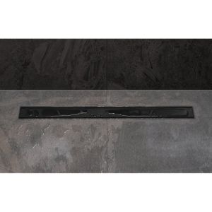 Easy Drain Compact 30 TAF Black EDM1TAFZM90030B douchegoot 90cm zijuitloop