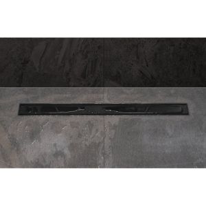 Easy Drain Compact 50 TAF Black EDM1TAFZM120050B douchegoot 120cm zijuitloop