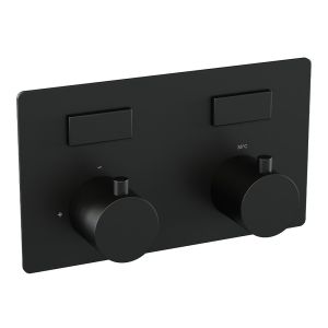 Brauer Edition 5-S-165 thermostatische inbouw regendouche met drukknoppen SET 54 mat zwart