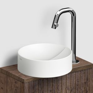 Clou Kaldur CL060500529R staande fonteinkraan met korte uitloop, hoge versie, chroom