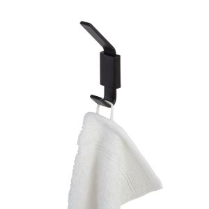 Geesa Frame 918415-06 handdoekhaak dubbel zwart
