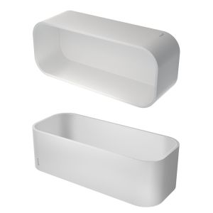 Geesa Frame 918901-01 douchemand/ planchet 25 cm wit