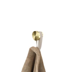 Geesa Opal Brushed Gold 917213-07 handdoekhaak klein goud geborsteld