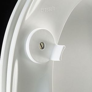 Pressalit Dania R27035-D92999 toiletzitting zonder deksel rood (RAL 3003)