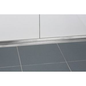 Blanke Aqua Deko 622284024125 afsluitprofiel voor boven goot 1250x24mm RVS verchroomd