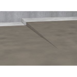 Blanke Aqua Keil 8442856100R afschotprofiel douchevloer 2000x10x40 rechts mat zwart