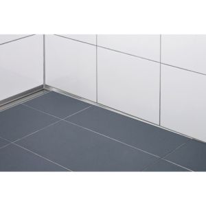Blanke Aqua Keil Wand 8452856125R afsluitprofiel 980x12,5x24mm rechts mat zwart