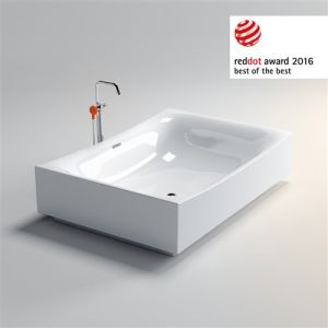Clou Kaldur CL062500529 vrijstaande badkraan zonder handdouche chroom