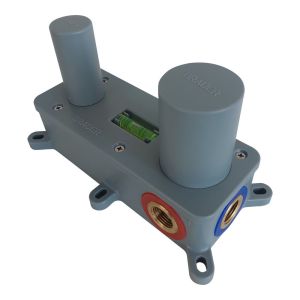 Brauer Carving 5-S-004-S6 inbouw wastafelmengkraan met rechte uitloop en afdekplaat model A1 mat zwart
