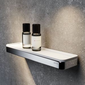 Geesa Frame 918805-02 planchet 26 cm chroom/ wit