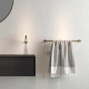 Geesa Nemox Brushed Gold 916507-07-60 wandhanddoekhouder 60cm goud geborsteld