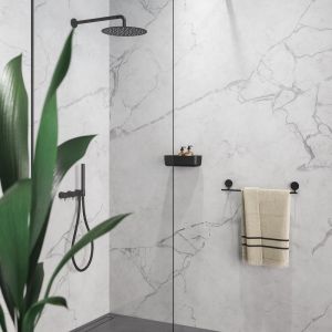 Geesa Opal Black 917207-06-45 handdoekrek 45 cm zwart