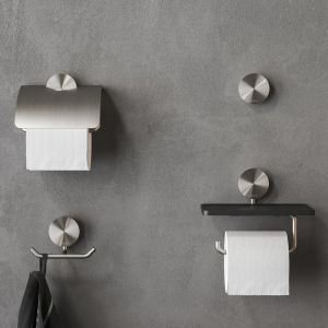 Geesa Opal Brushed Stainless Steel 917215-05 handdoekhaak dubbel RVS geborsteld