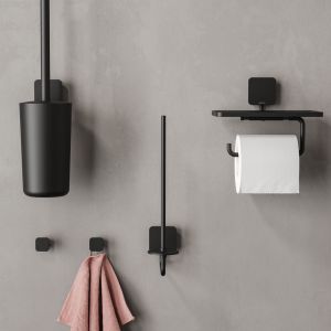 Geesa Topaz Black 917913-06-A handdoekhaak klein zwart