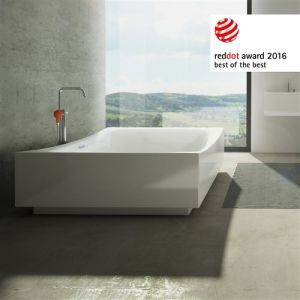 Clou Kaldur CL062500529 vrijstaande badkraan zonder handdouche chroom