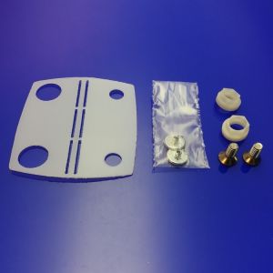 Koralle VarioPlus 2537362 ( L43358 ) linker glasbevestiging t.b.v. rails zilver gesatineerd